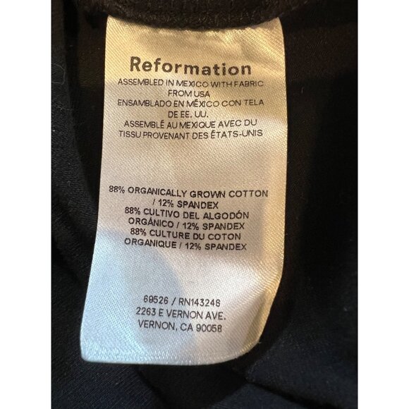 Reformation Wiley BLACK JERSEY Dress Size XS - Picture 7 of 7